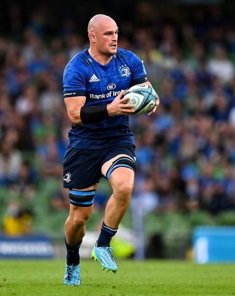 Dublin , Ireland - 25 September 2021; Rhys Ruddock of Leinster during the United Rugby Championship match between Leinster and Vodacom Bulls at Aviva...