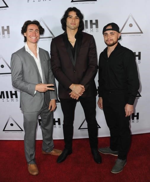 Kane, Anthony Cruz and Stuart Kellog attend the Pre-Premiere Party for "Beyond Paranormal