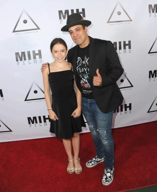 Kaylyn Arient and Matteo Ribaudo attend the Pre-Premiere Party for "Beyond Paranormal