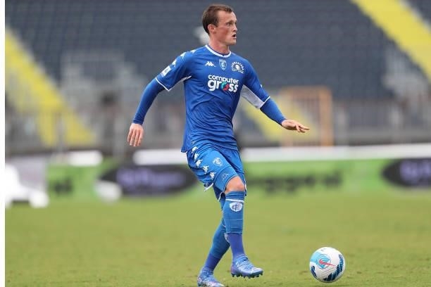 Liam Henderson of Empoli FC in action during the Serie A match between Empoli FC and Bologna FC at Stadio Carlo Castellani on September 26, 2021 in...