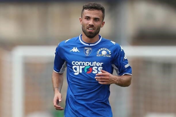 Federico Di Francesco of Empoli FC in action during the Serie A match between Empoli FC and Bologna FC at Stadio Carlo Castellani on September 26,...