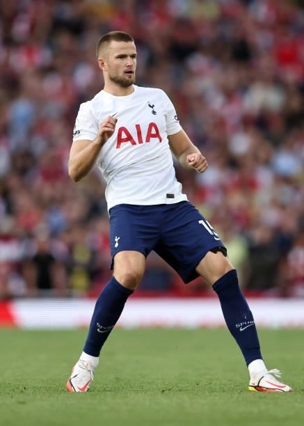 Eric Dier of Tottenham Hotspur during the Premier League match between Arsenal and Tottenham Hotspur at Emirates Stadium on September 26, 2021 in...