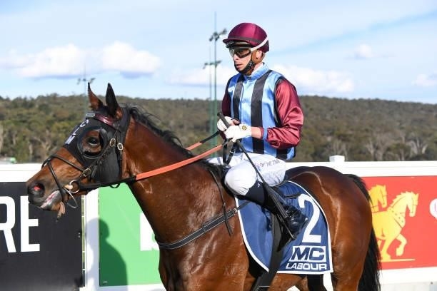 Strategist ridden by Michael Dee returns to the mounting yard after winning the bet365 Odds Drift Protector C, G & E BM58 Hcp at Kilmore Racecourse...
