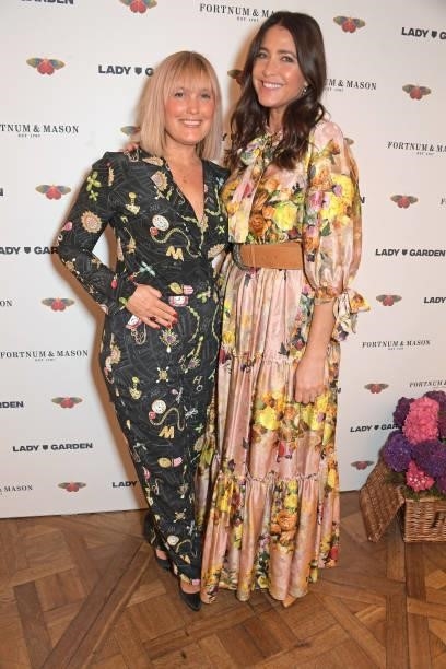 Mika Simmons and Lisa Snowdon attend the 7th annual Lady Garden Foundation lunch at Fortnum & Mason on September 28, 2021 in London, England.