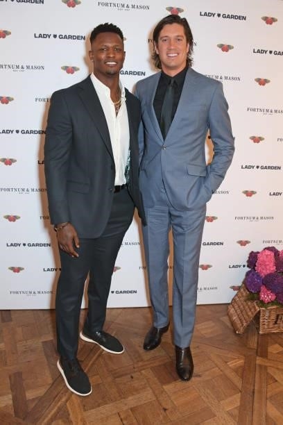 Will Blackmon and Vernon Kay attend the 7th annual Lady Garden Foundation lunch at Fortnum & Mason on September 28, 2021 in London, England.