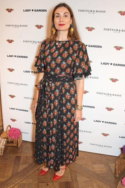 Maria Kastani attends the 7th annual Lady Garden Foundation lunch at Fortnum & Mason on September 28, 2021 in London, England.