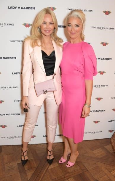 Amanda Cronin and Tamara Beckwith attend the 7th annual Lady Garden Foundation lunch at Fortnum & Mason on September 28, 2021 in London, England.