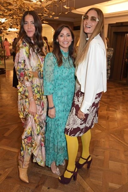 Lisa Snowdon, Natalie Imbruglia and Yasmin Le Bon attend the 7th annual Lady Garden Foundation lunch at Fortnum & Mason on September 28, 2021 in...