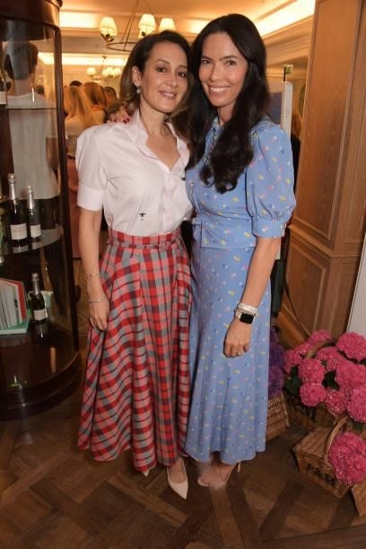 Batia Ofer and Josephine Daniel attend the 7th annual Lady Garden Foundation lunch at Fortnum & Mason on September 28, 2021 in London, England.