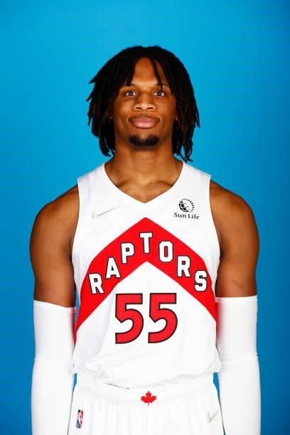 Freddie Gillespie of the Toronto Raptors poses for a head shot during NBA Media Day on September 27, 2020 at the Scotiabank Arena in Toronto,...