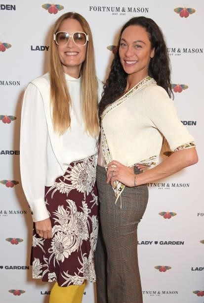 Yasmin Le Bon and Lilly Becker attend the 7th annual Lady Garden Foundation lunch at Fortnum & Mason on September 28, 2021 in London, England.
