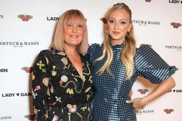 Mika Simmons and Georgia Hirst attend the 7th annual Lady Garden Foundation lunch at Fortnum & Mason on September 28, 2021 in London, England.