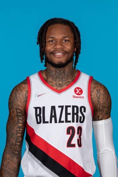 Ben McLemore of the Portland Trail Blazers poses for a head shot during NBA media day on September 27, 2021 at the MODA Center in Portland, Oregon....