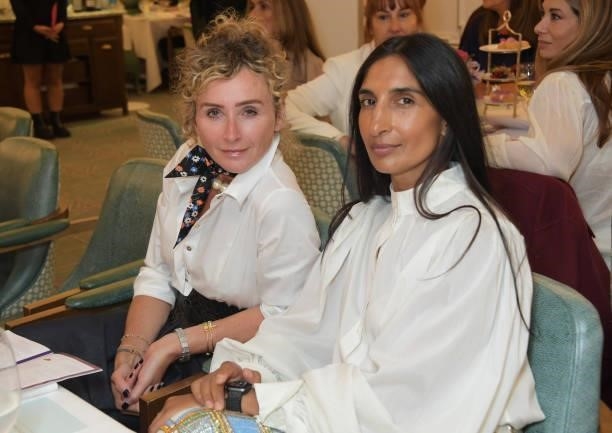 Jo Manoukian and Noreen Goodwin attend the 7th annual Lady Garden Foundation lunch at Fortnum & Mason on September 28, 2021 in London, England.