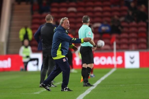 Middlesbrough Neil Warnock during the Sky Bet Championship match between Middlesbrough and Sheffield United at the Riverside Stadium, Middlesbrough...