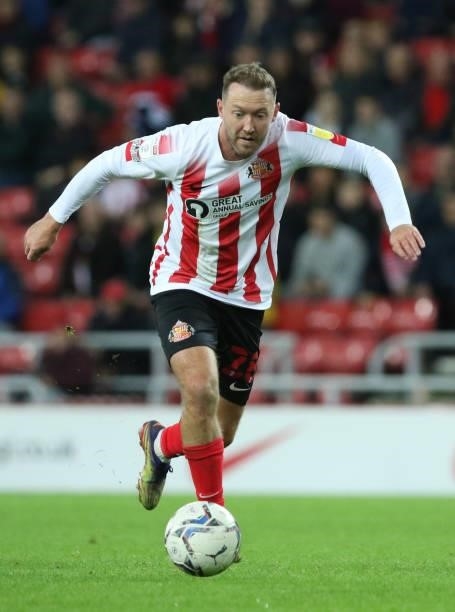 Aiden McGeady of Sunderland in action during the Sky Bet League 1 match between Sunderland and Cheltenham Town at the Stadium Of Light, Sunderland on...