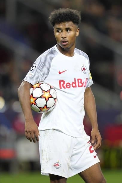 Karim Adeyemi of Salzburg during the UEFA Champions League group G match between FC Red Bull Salzburg and Lille OSC at Red Bull Arena on September...