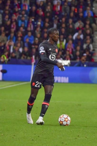 Timothy Weah of Lille during the UEFA Champions League group G match between FC Red Bull Salzburg and Lille OSC at Red Bull Arena on September 29,...
