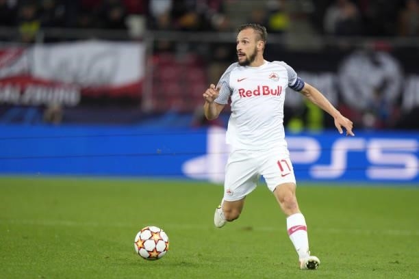 Andreas Ulmer of Salzburg during the UEFA Champions League group G match between FC Red Bull Salzburg and Lille OSC at Red Bull Arena on September...
