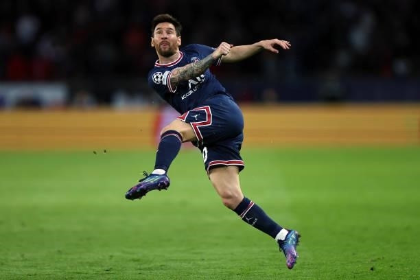 Lionel Messi of Paris Saint-Germain during the UEFA Champions League group A match between Paris Saint-Germain and Manchester City at Parc des...