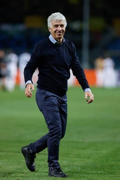 Gian Piero Gasperini during the UEFA Champions League football match Atalanta BC vs Young Boys on September 29, 2021 at the Gewiss Stadium in...