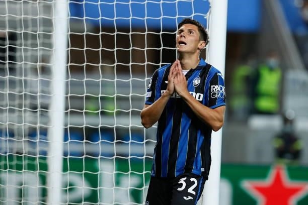 Matteo Pessina reaction during the UEFA Champions League football match Atalanta BC vs Young Boys on September 29, 2021 at the Gewiss Stadium in...