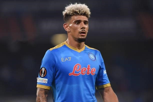 Kevin Malcit of SSC Napoli during the UEFA Europa League Group C match between SSC Napoli and FC Spartak Moscow at Stadio Diego Armando Maradona...
