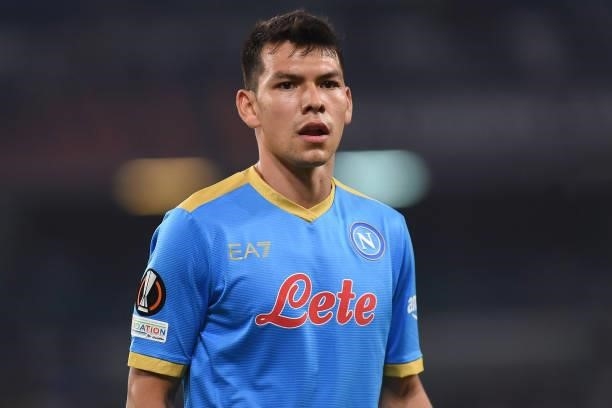Hirving Lozano of SSC Napoli during the UEFA Europa League Group C match between SSC Napoli and FC Spartak Moscow at Stadio Diego Armando Maradona...