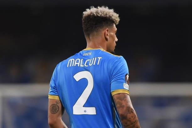 Kevin Malcit of SSC Napoli during the UEFA Europa League Group C match between SSC Napoli and FC Spartak Moscow at Stadio Diego Armando Maradona...