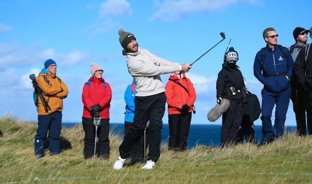 Tommy Fleetwood during the Alfred Dunhill Links Championship day two, on October 01 in Kingsbarns, Scotland.
