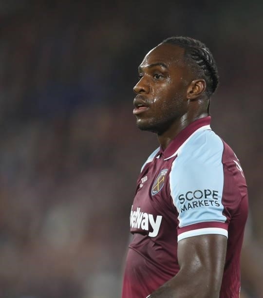 West Ham United's Michail Antonio during the UEFA Europa League group H match between West Ham United and Rapid Wien at Olympic Stadium on September...