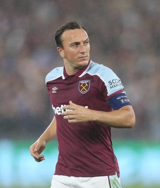 West Ham United's Mark Noble during the UEFA Europa League group H match between West Ham United and Rapid Wien at Olympic Stadium on September 30,...