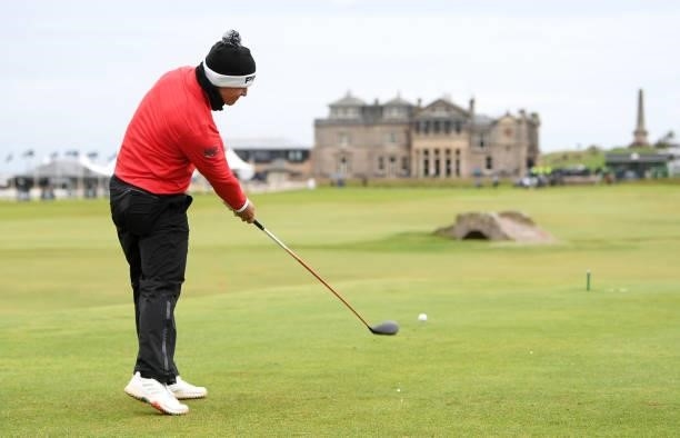 Calum Hill during the Alfred Dunhill Links Day Three at The Old Course, on October 02 in St Andrews, Scotland.