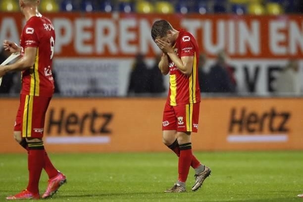 Boyd Lucassen of Go Ahead Eagles during the Dutch Eredivisie match between RKC Waalwijk and Go Ahead Eagles at the Mandemakers Stadium on October 2,...