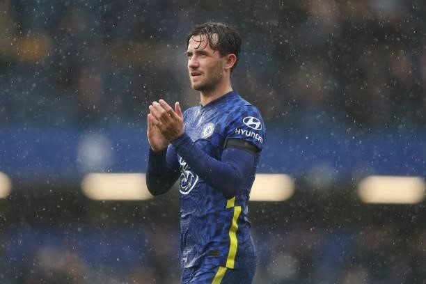 Ben Chilwell of Chelsea during the Premier League match between Chelsea and Southampton at Stamford Bridge on October 2, 2021 in London, England.