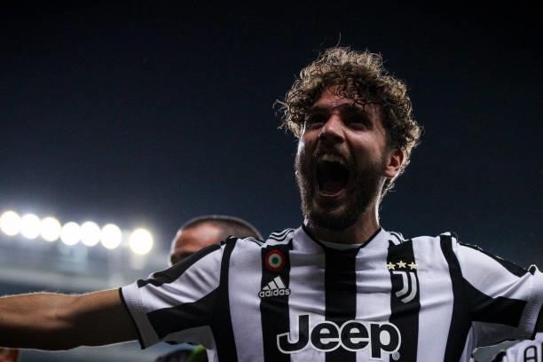 Juventus midfielder Manuel Locatelli celebrates after scoring his goal to make it 0-1 during the Serie A football match n.7 TORINO - JUVENTUS on...