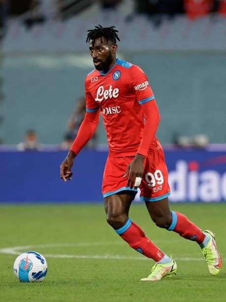 Anguissa of Napoli during the Dutch Eredivisie match between Vitesse v Feyenoord at the GelreDome on October 3, 2021 in Arnhem Netherlands