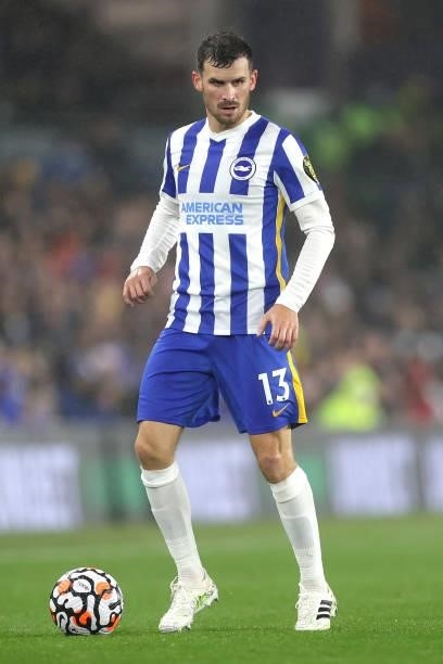 Pascal Gross of Brighton during the Premier League match between Brighton & Hove Albion and Arsenal at American Express Community Stadium on October...
