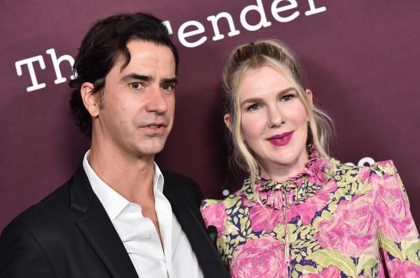Actors Hamish Linklater and Lily Rabe arrive for "The Tender Bar