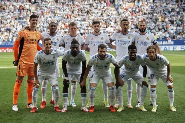 Real Madrid line up Thibaut Courtois, David Alaba, Toni Kroos, Federico Valverde, Eder Militao, Karim Benzema, Lucas Vazquez,Eduardo Camavinga, Nacho...