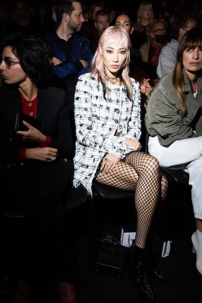 Soo Joo Park attends the Chanel Womenswear Spring/Summer 2022 show as part of Paris Fashion Week on October 5, 2021 in Paris, France.