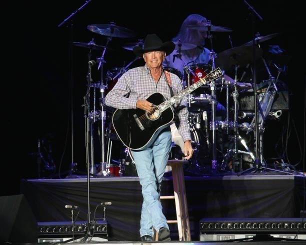 George Strait closes out day one of the second weekend of Austin City Limits Music Festival at Zilker Park on October 8, 2021 in Austin, Texas.