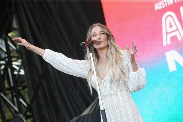 LeAnn Rimes performs in concert during the second weekend of Austin City Limits Music Festival at Zilker Park on October 8, 2021 in Austin, Texas.