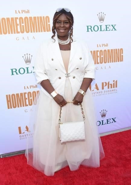 Comedian Retta arrives for the LA Philharmonic's Homecoming Gala at the Walt Disney Concert Hall in Los Angeles, October 9, 2021.