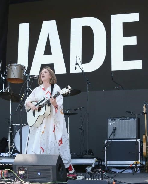 Jade Bird performs in concert during day two of the second weekend of Austin City Limits Music Festival at Zilker Park on October 9, 2021 in Austin,...