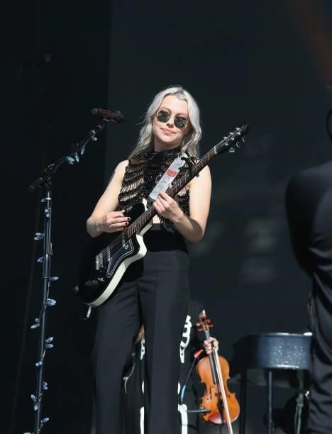 Phoebe Bridgers performs in concert during day two of the second weekend of Austin City Limits Music Festival at Zilker Park on October 9, 2021 in...