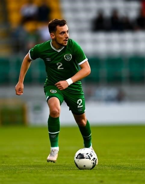 Dublin , Ireland - 8 October 2021; Lee O'Connor of Republic of Ireland during the UEFA European U21 Championship Qualifier match between Republic of...