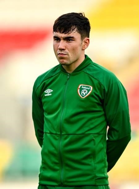 Dublin , Ireland - 8 October 2021; Liam Kerrigan of Republic of Ireland before the UEFA European U21 Championship Qualifier match between Republic of...