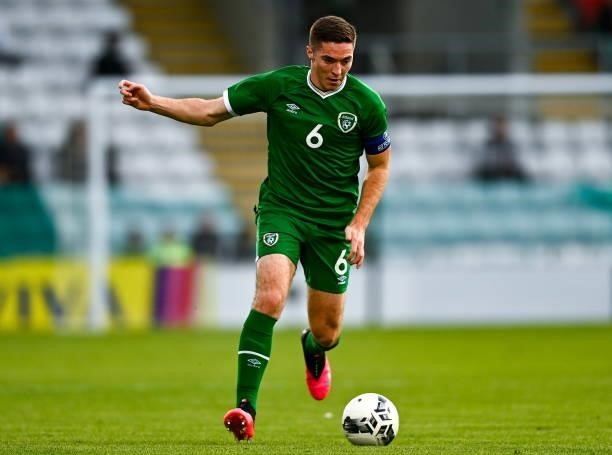 Dublin , Ireland - 8 October 2021; Conor Coventry of Republic of Ireland during the UEFA European U21 Championship Qualifier match between Republic...