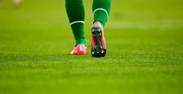 Dublin , Ireland - 8 October 2021; A detailed view of Nike boots during the UEFA European U21 Championship Qualifier match between Republic of...